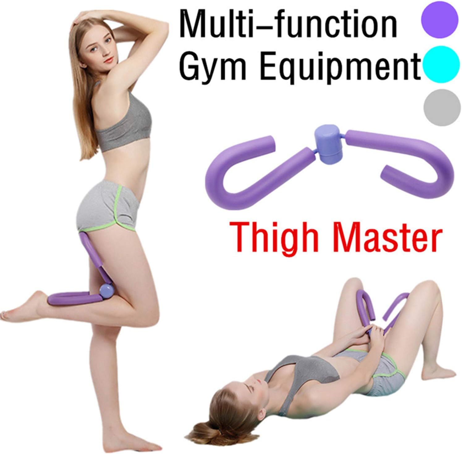 IWHTGD Thigh Master Muscle Toner Great Gym Equipment At home Or Travel Ideal Leg Exerciser for Waist, Thighs, Hips, Arms for Men and Women