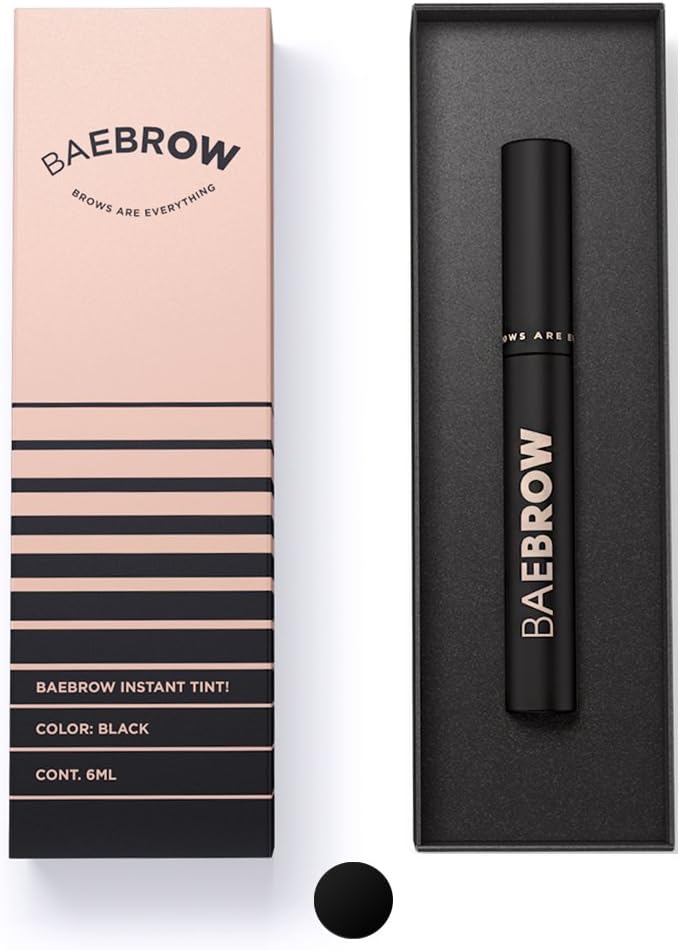 BAEBROW Instant Tint for Eyebrows No-Mix Easy Application (Black)