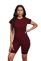 PINSV Women 2 Piece Outfits Summer Sweatsuits Track