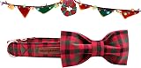 Unique style paws Christmas Dog Collar Bowtie Medium Dogs Cats 31-56cm view 3