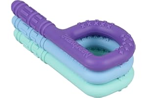 NEARBYME Sensory Chew Toys (3 Pack), Silicone Sensory Oral Motor Chew Toys for Autistic Children, Providing Relief for Autistic Chewers, ADHD, SPD, Oral Motor Stimulation or Special Needs (Color 2)