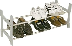 Rayen Zapatero Extensible, Aluminio, Gris, 29.5 x 29 x 46.5 cm 