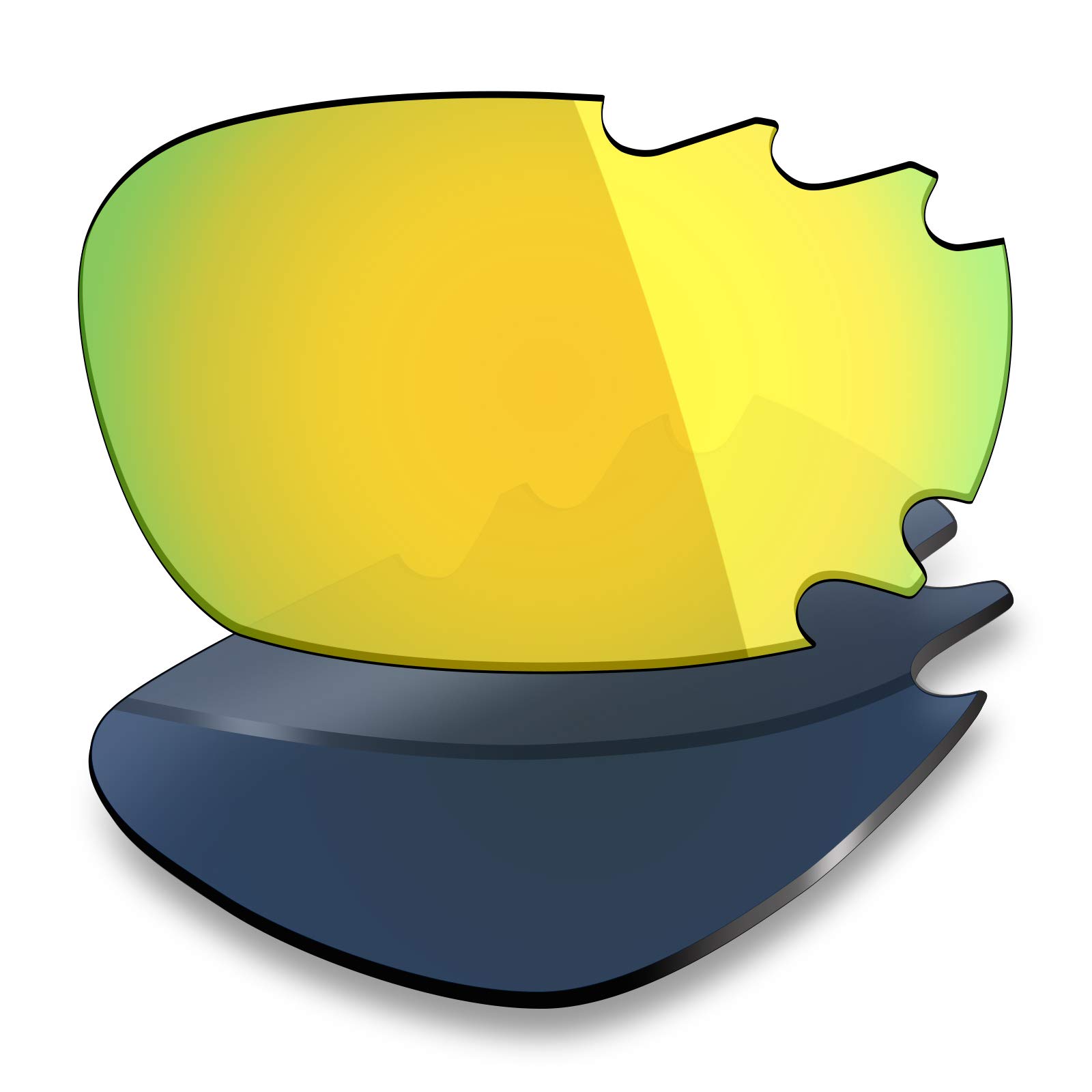 Mryok Polarized Replacement Lenses for Oakley Jawbone Vented - 24K Gold