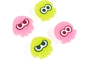 Yocore Splatoon Switch Thumb Grip Caps,Soft Silicone Thumb Grips,Analog Soft Silicone Joystick Caps Stick Caps for Switch/OLED/Switch Lite,4 Pcs-Light Pink