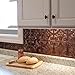 Fasade Easy Installation Traditional 1 Oil-Rubbed Bronze Backsplash Panel for Kitchen and Bathrooms (18 sq ft Kit)