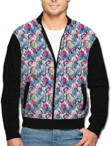 Men's Proteas Floral South Africa Fynbos Zip Up Hoodie Jackets Printed