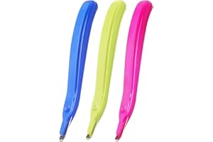 ZZTX 3 PCS Professional Magnetic Staple Remover Puller Staples Remover Staple Removal Tool for School Office Home(Blue, Rose, Green)
