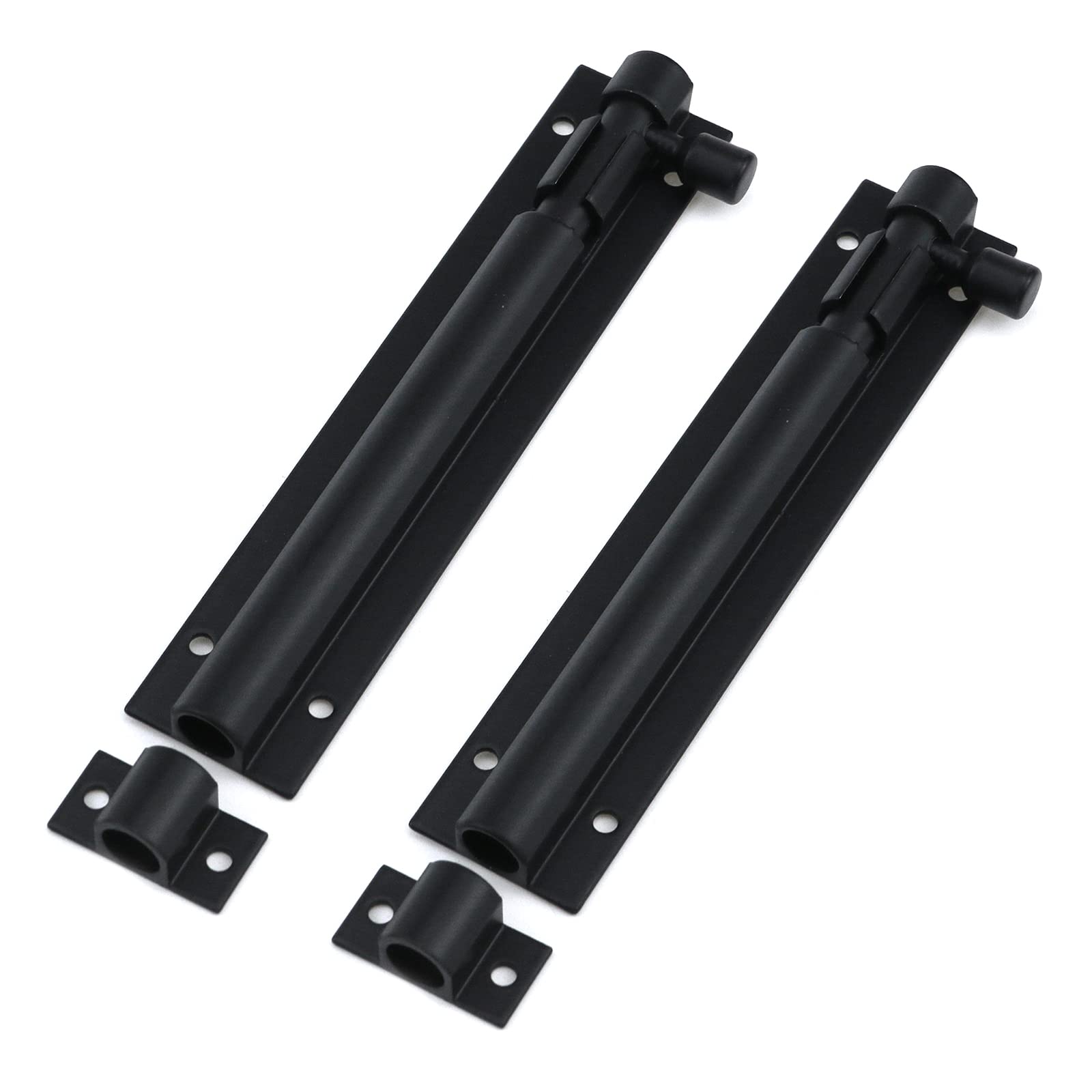 Bitray 5-inch Slide Bolt Latch Matt Black Slide