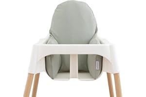 Yeah Baby Goods Wipeable IKEA Antilop Highchair Cushion Cover (sage) - Soft, Waterproof Baby High Chair Cover