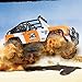 SZJJX RC Cars, 45KM/H+ High Speed Racing Remote Control Monster Trucks 1/22 Scale 4WD 2.4Ghz Radio Controlled Off-Road Vehicle Rock Crawler Fast Electric Desert Buggy SJ1511 Orange