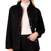 Amazon Essentials Women's Oversized Heavyweight Denim Shirt Jacket, Relaxed Fit