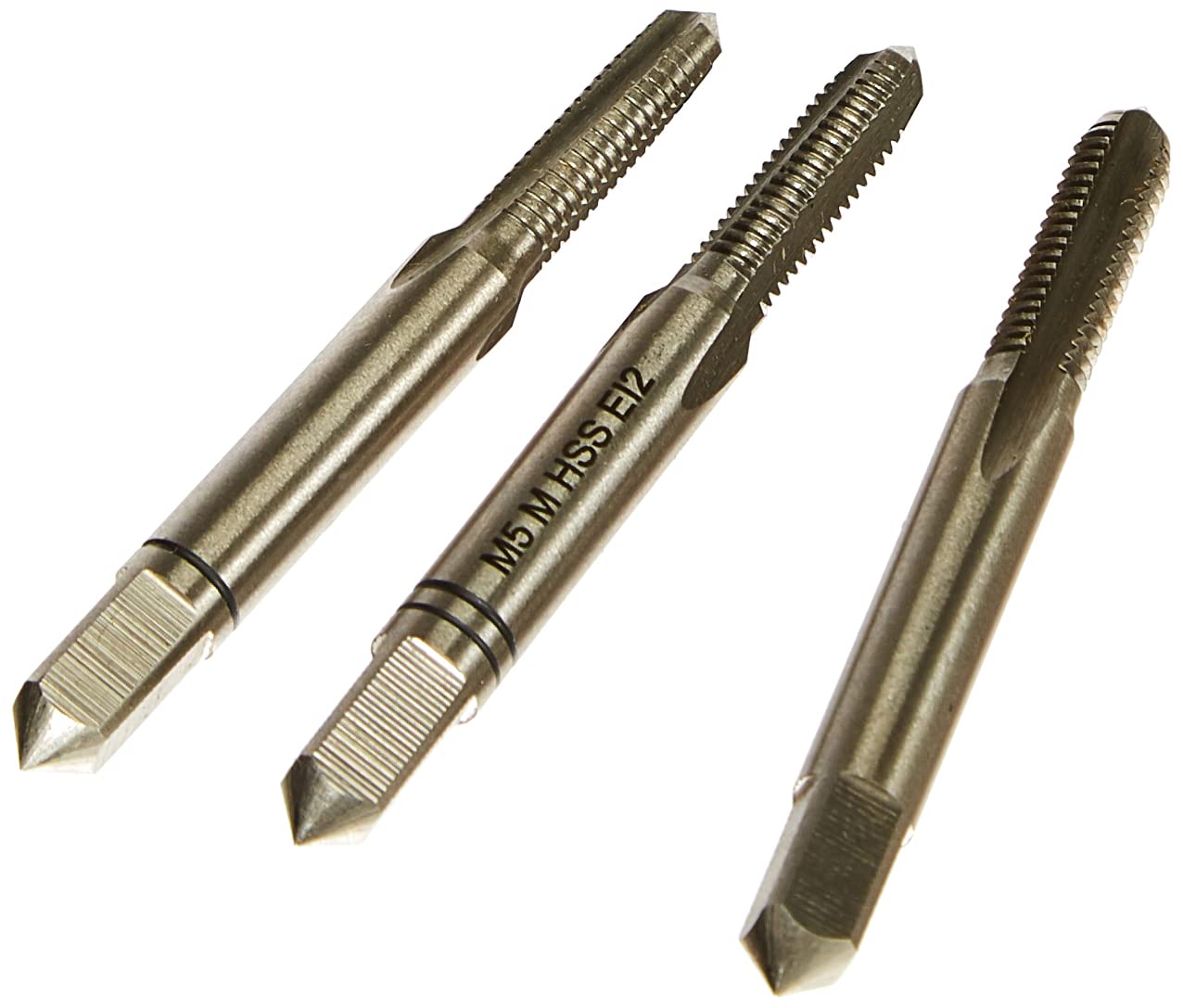 Exact 30103 DIN 352B M5 HSS Hand Taps (Set of 3)