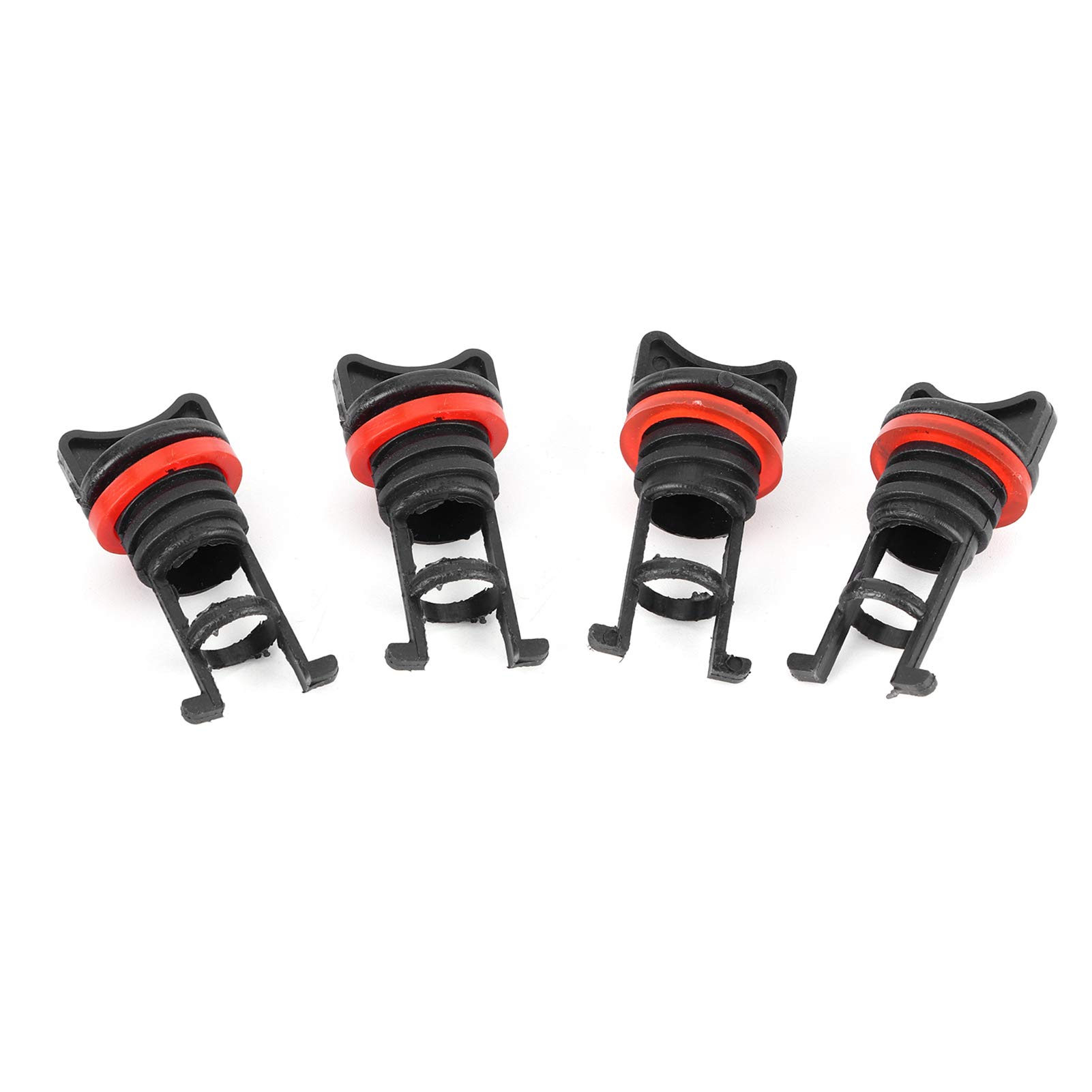 Boat Drain Bung 4pcs Boat Drain Bung Plugs Standard Coarse Thread with PE Washer for Marine Ship Yacht ABS and Rubber Kayak Scupper Plug without Cracking or Losing its Seal
