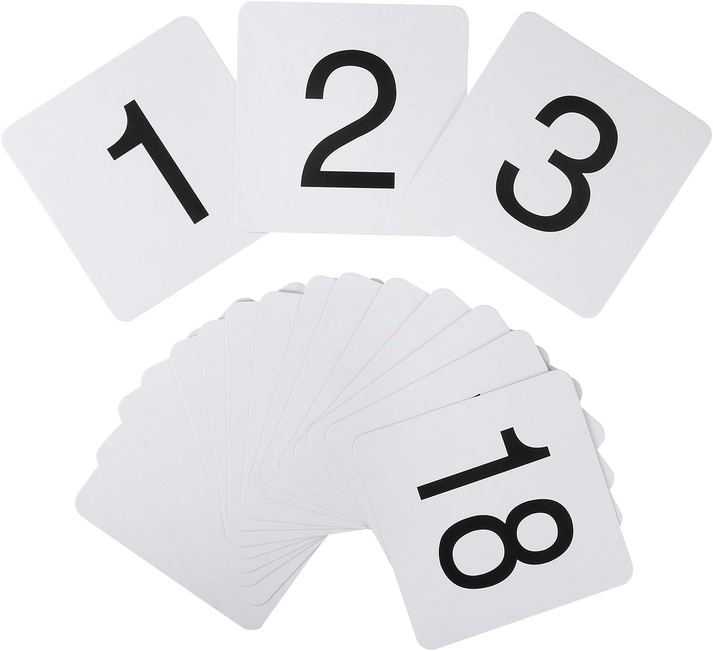 Shappy número 1 A 50 papel tarjetas para números de mesa para boda