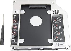 2nd 2.5" SATA HDD/SSD Hard Drive Caddy Tray Replacement for Apple MacBook Pro 13/15/17 Early mid Late 2008 2009 2010 2011 2012.etc（9.5mm）