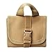 CyberDyer Molle EDC Rifle Ammo Bag Utility Hunting Rifle Magazine Pouch 14 Rifle Shells Cartridge Carrier Case (Khaki)