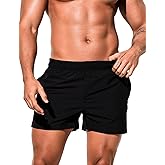 Ychnaim Men's Workout Shorts 5" Lightweight Running Shorts Quick Dry