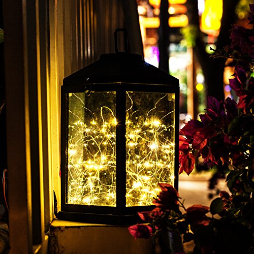 Solar Lantern outdoor hanging Sunwind Decorative Lanterns Metal with 30 Warm White LEDs Solar Table Lamp