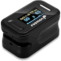 Fosmon Portable OLED Finger Pulse Oximeter for Sports and Aviation Use, Digital Fingertip O2 Meter Blood Oxygen…
