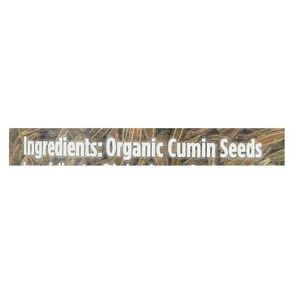SPICELY ORGANIC CUMIN SEEDS WHOLE, 1.8 OZ