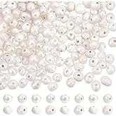 PH PandaHall 200pcs Freshwater Pearl Beads, 1.5~3mm Potato Shape Pearls Small Natural Pearls Loose Spacer Beads for Jewelry Making Beading Earrings Bracelets Necklaces Making DIY Crafts