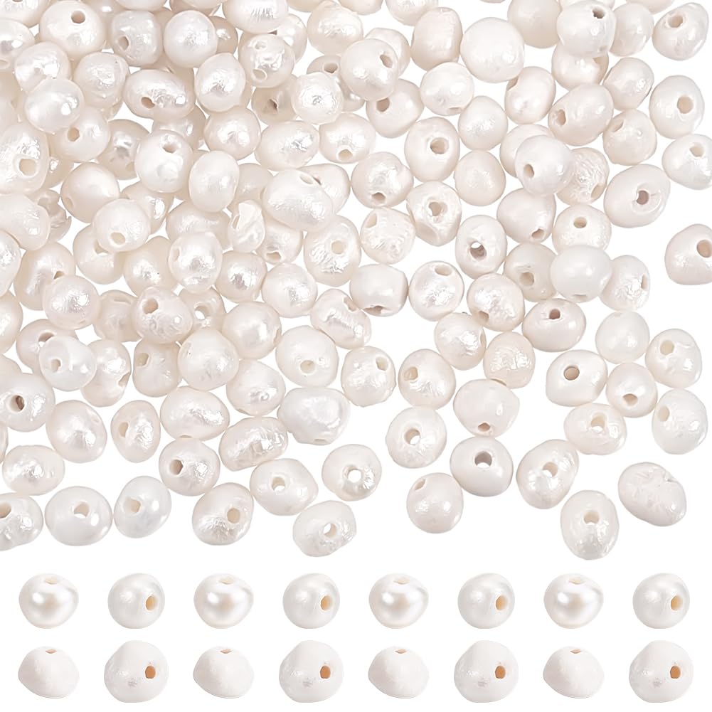 Photo 1 of PH PandaHall 200pcs Freshwater Pearl Beads, 1.5~3mm Potato Shape Pearls Small Natural Pearls Loose Spacer Beads for Jewelry Making Beading Earrings Bracelets Necklaces Making DIY Crafts