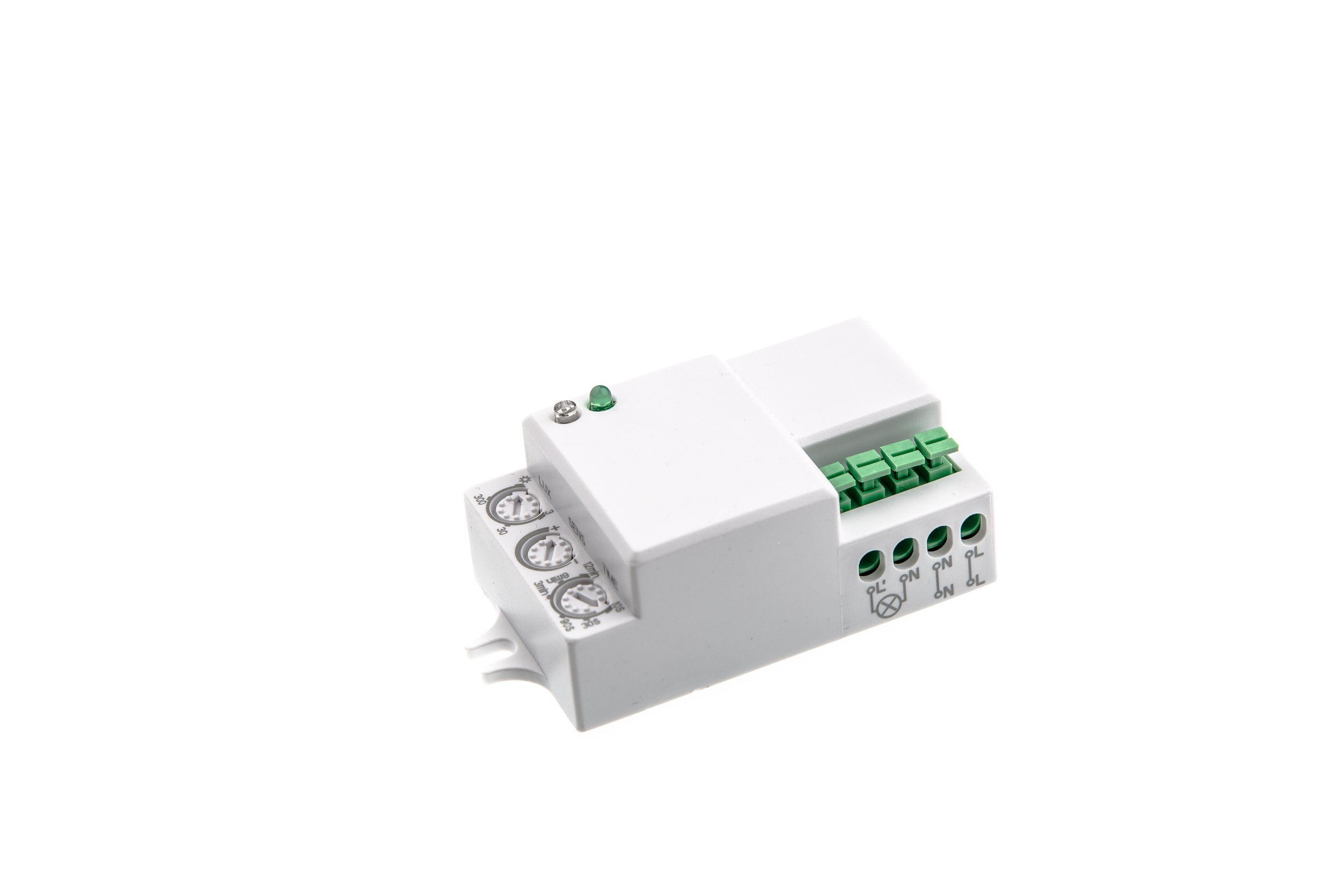 HUBER Motion 50 HF Mini Radar Motion Sensor for Indoor 360° Flush-Mounted LED Suitable Motion Sensor Installation Motion Sensor 3-Wire Technology