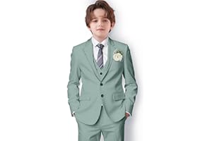 mengfeiyuaner Boys Suit Formal Suits for Boy Slim Fit Kids Suit for Teen Boy Toddler Dress Boys Wedding Communion