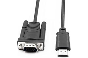 HDMI to VGA Cable Converter Adapter Male to Male 15 Pin HDMI VGA Connector Cord Transmitter Monitor D-SUB one-Way Transmissio