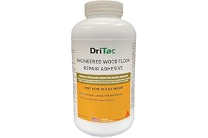 Sika DriTac - Professional Wood Floor Repair Adhesive - White - Repairs Gaps and Hollow Spots - for pros and DIYers - 1 Qt.