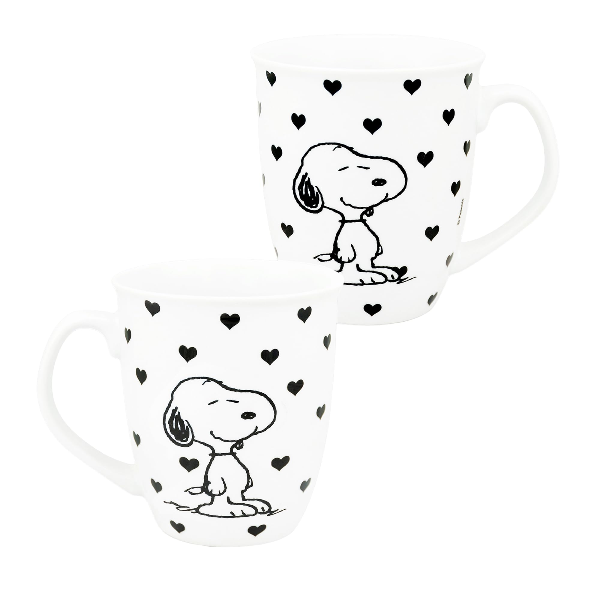 mug conical - Hearts: stoneware, 280ml