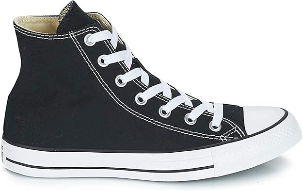 black hi top converse size 5