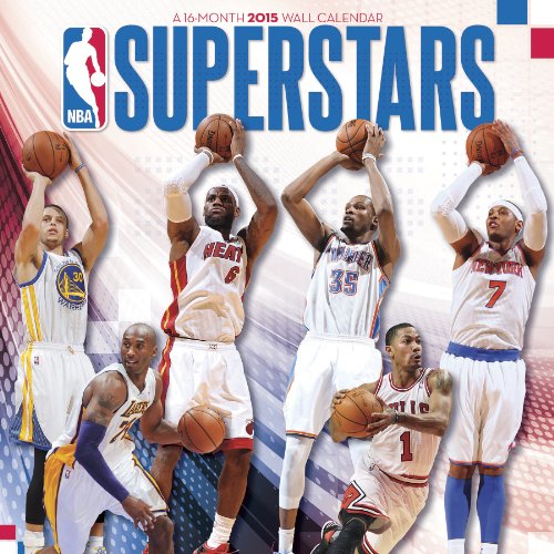 NBA Superstars 2015 Premium Wall Calendar by 