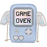 ENJOININ Fun Shape Purse for Women Novelty Handbags Unique Chain Crossbody Bag for Teens with Adjustable Shoulder Strap