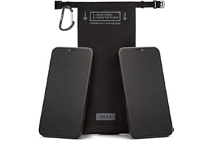 TOCA Faraday Pouch and Security Bag for Smartphones, GPS, RFID, Data Blocker, Shielding Purse, Travel, Anti-Hacking & Anti-Tracking, Privacy Protection Black