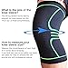Relax Artist Compression Knee Brace Knee Sleeve Support for Sports, Running, Jogging, Basketball, Joint Pain Relief, Arthritis and Injury Recovery, Men and Women, Green, Single