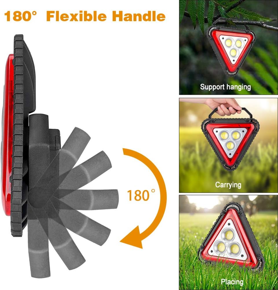 Luz de Trabajo LED Recargable Linkax Luz de Inundación,Impermeable Luz