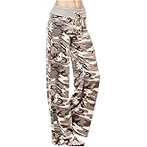 NEWCOSPLAY Women's Comfy Pajama Pants Casual Drawstring Palazzo Lounge Wide Leg Pants