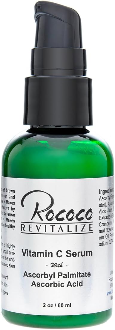 RococoLife Vitamin C Serum with Ascorbyl Palmitate and Ascorbic Acid 2 oz / 60 ml