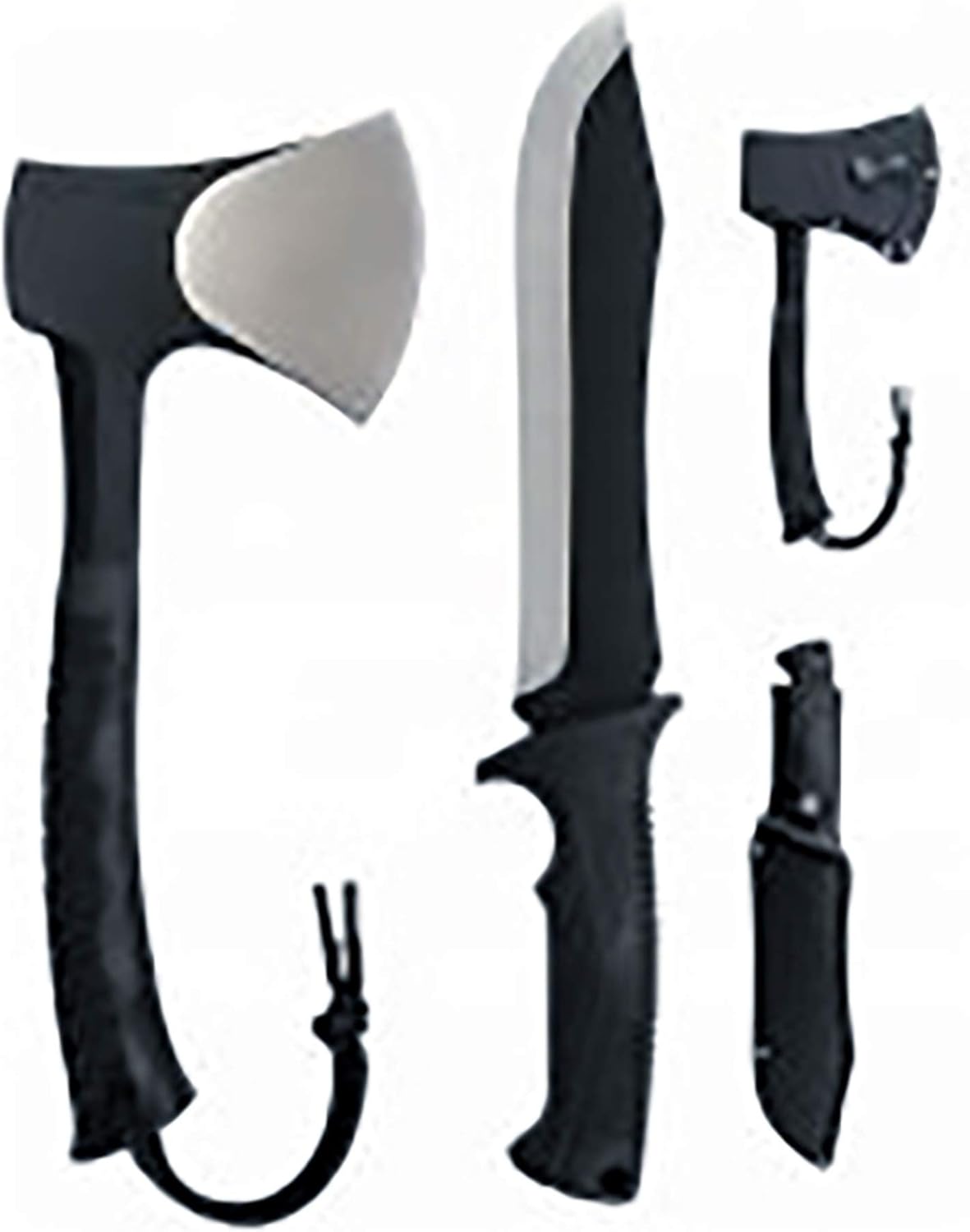 Schrade SCHCOM6CP Full Tang Hatchet and Mini Machete Combo with Stainless Steel Blades and TPR Handles for Outdoor Survival, Camping and Bushcraft : Sports & Outdoors