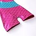 DAXIANG One-piece Leotard Mermaid Rainbow Colourful Gymnastics Biketard Shortall for Little Girls,Rose,110(4-5Y)