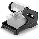 BPXX Label Holder for Fanfold and Rolling Labels, Thermal Label Holder, Shipping Label Stand, Shipping Label Holder for Desktop Thermal Printer, Label Printer Accessories for Home Office, Black