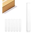 WGVI Hurricane Candle Holder Sleeve, Wide 2", Height 16", Clear Glass Cylinder Candleholder, Chimney Tube, Open Ended Candle Shade, 6 Pieces Bulk