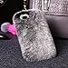 iPhone X Furry Case, MoMo Casier Luxury Bling Diamond Soft Winter Warm Faux Rabbit Fur Fuzzy Plush with Cute Crystal Bow Knot Back Holder Cover for Girls Women Birthday Xmas Gift, Gray