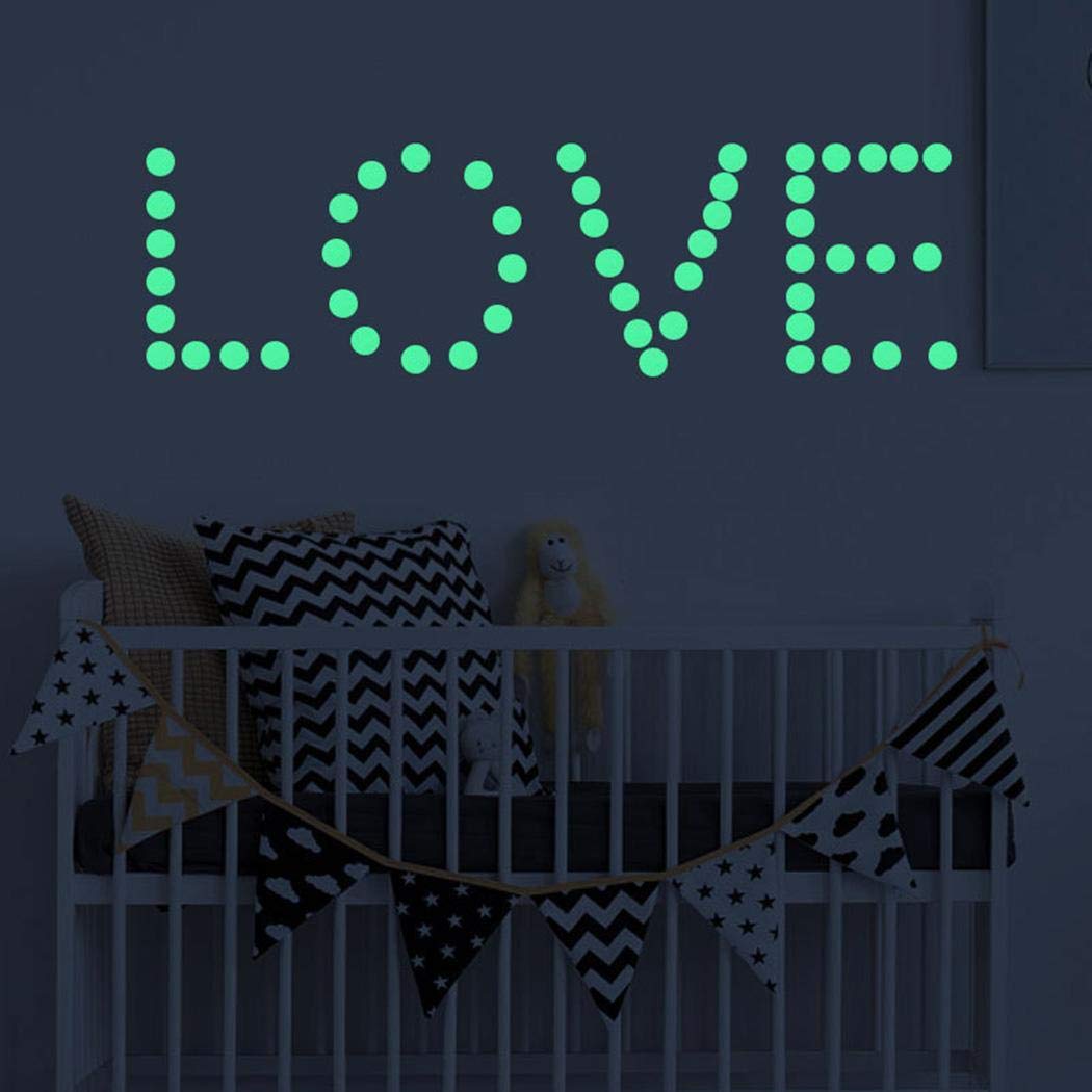marris Luminous Dot Living Room Children\'s Room Decoration Fluorescent Wall Sticker Wall Stickers