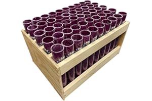 OCFireworks.com Fireworks Mortar Vertical Rack 50 Shot with 1.75"" Fiberglass Tubes Included, Yellow, 1.75x50xvert