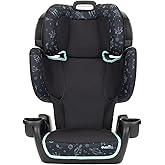 Evenflo GoTime LX Booster Car Seat (Astro Blue) | 2 Modes of Use, High Back Booster Converts to No Back Booster, 40-120 lbs. (Astro Blue)