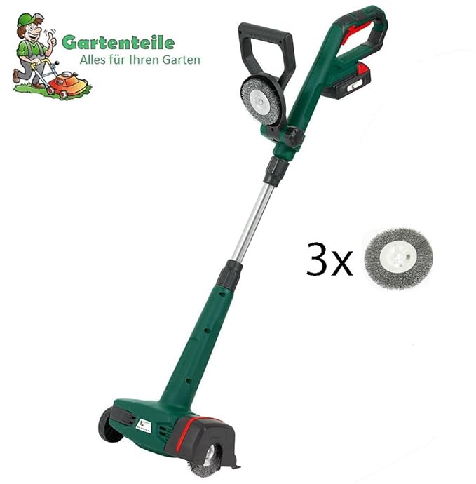 Akku Fugenbürste AFB 1810 Lion Set elektrische Fugenbürste mit Stiel und 18 Volt, 2 Ah Lithium Ionen Akku, 2800 U/Min, inkl. 