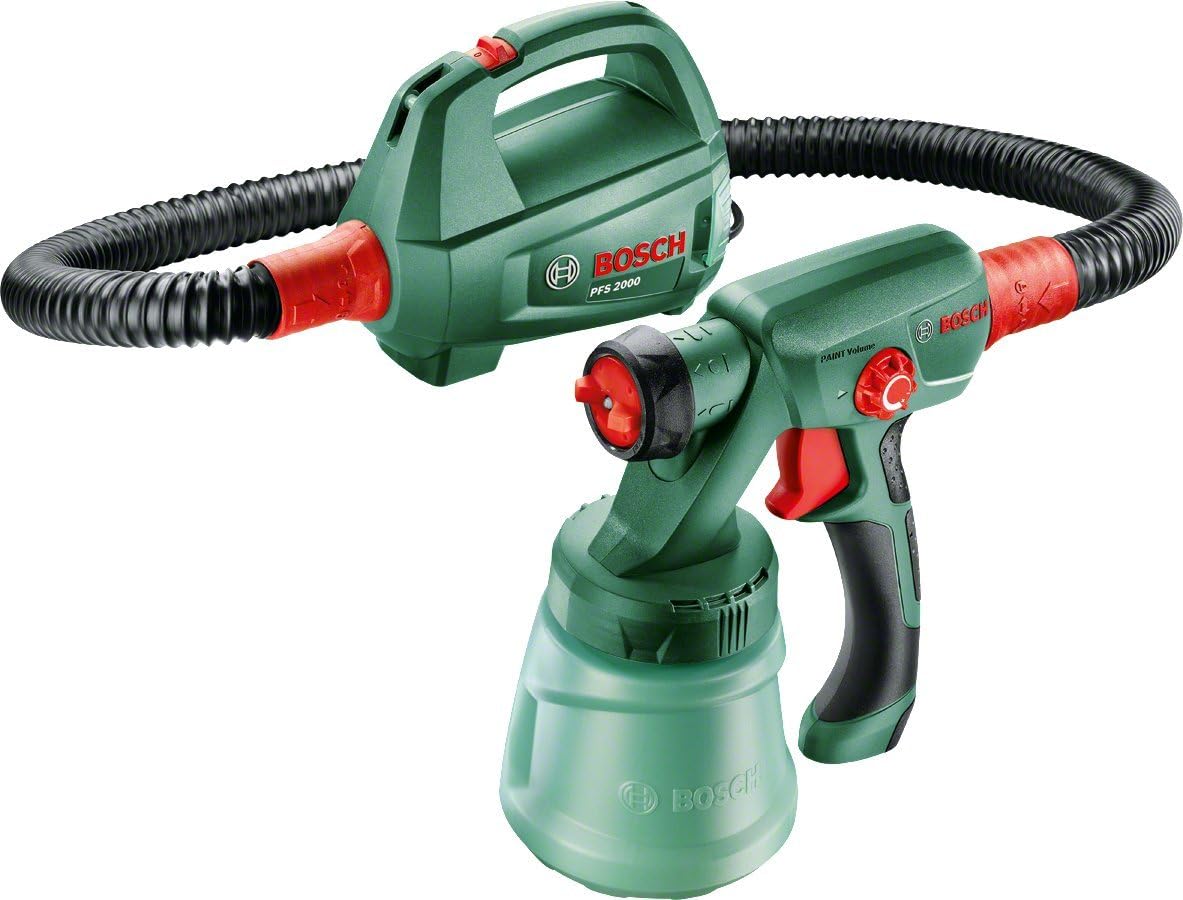 Bosch Home and Garden 603207370 Electric Paint Spray System PFS 2000 (440 W, in carton packaging), Green