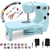 Sewing Machine Kits for Home & School | Beginner-Friendly 2-Speed Mini Machine for DIY Crafts, Household Repairs & Fun Skill-Building with Kids & Adults 301FRJ